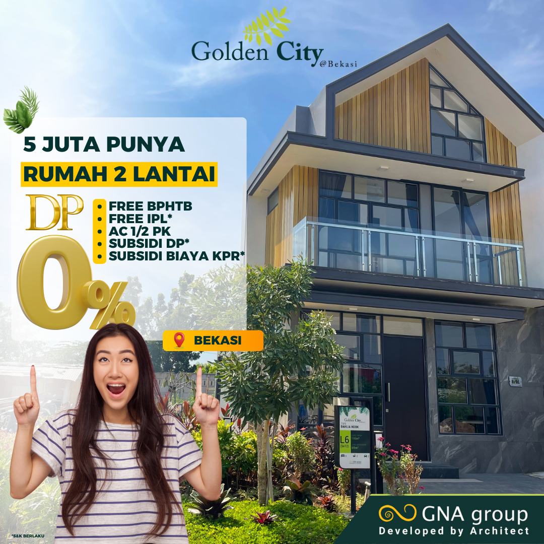 Golden City Bekasi — Rumah 2 Lantai